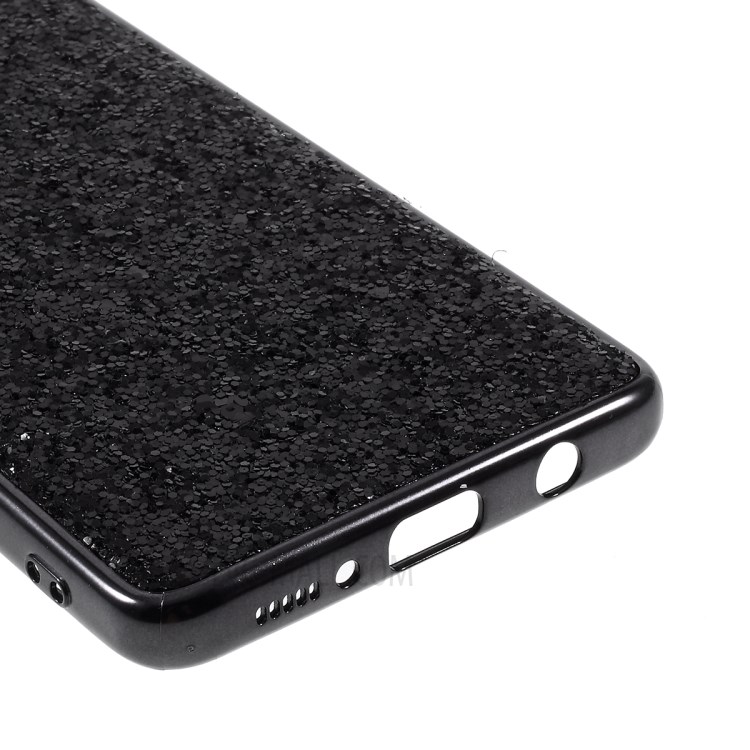 Glittering Sequins Plated TPU Frame + PC Case for Samsung Galaxy A51 5G SM-A516 - Black-7