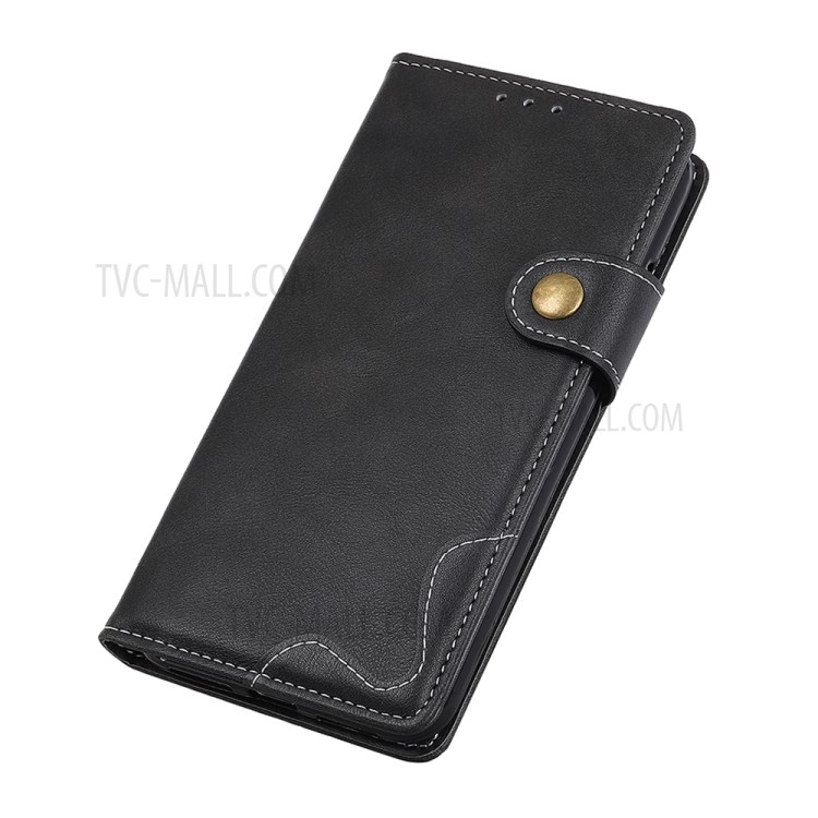 S-shaped Flip Leather Wallet Shell for Samsung Galaxy M51 (International Edition) (Side Fingerprint Hole) - Black-9
