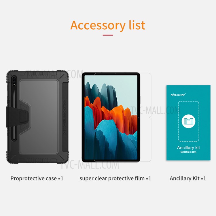 NILLKIN Bumper Leather Tablet Cover for Samsung Galaxy Tab S7-15