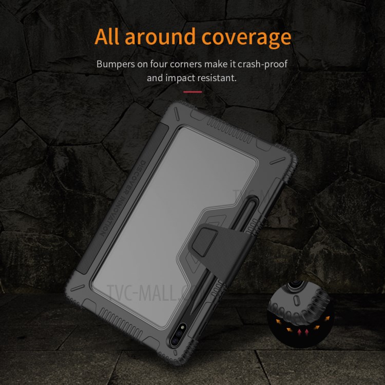 NILLKIN Bumper Leather Tablet Cover for Samsung Galaxy Tab S7-18