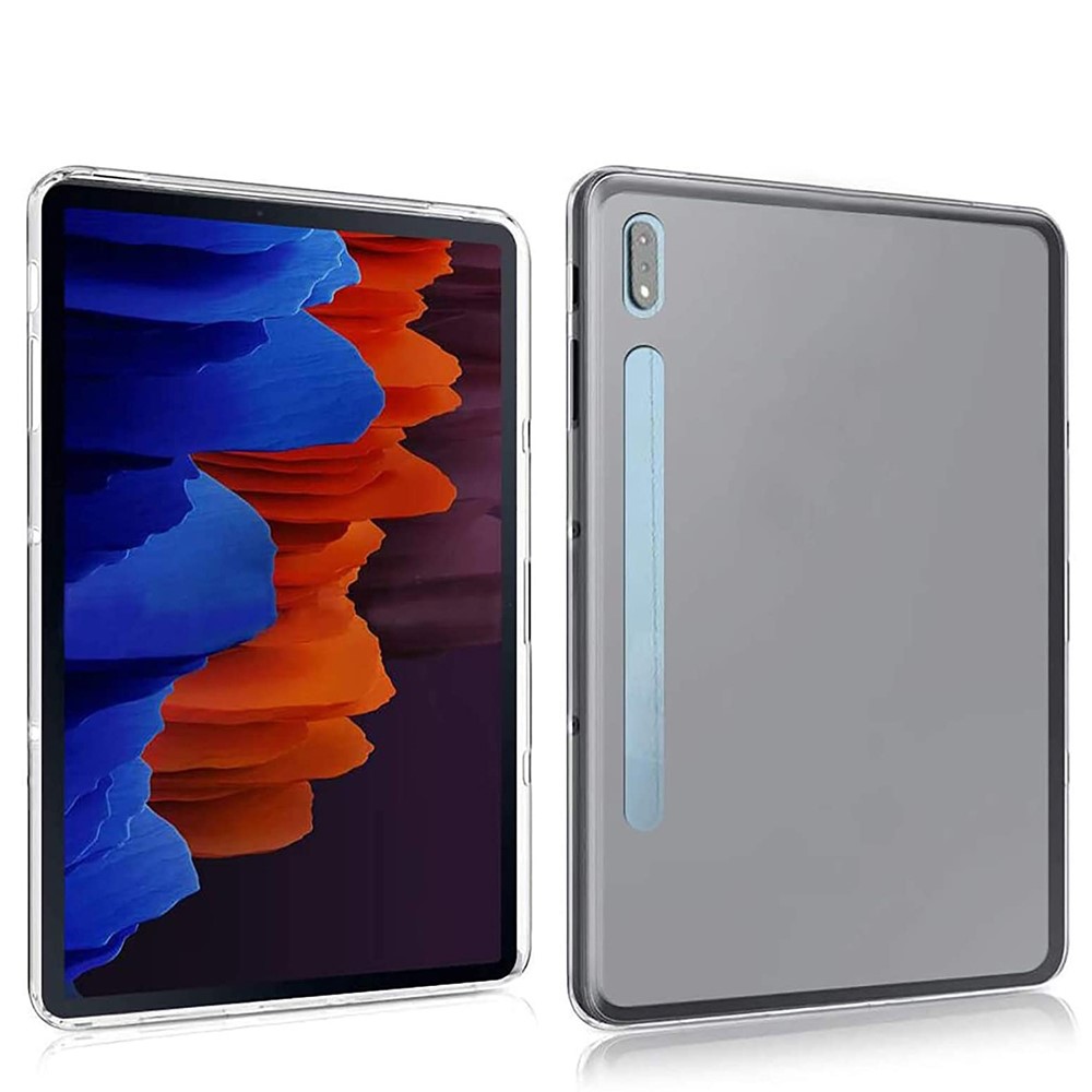 Clear TPU Soft Tablet Case Cover for Samsung Galaxy Tab S7 Plus-3