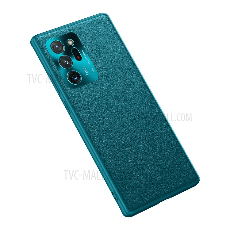 FUKELAI CD Veins PC + TPU Phone Cover with Camera Covering for Samsung Galaxy Note 20 - Dark Green-4