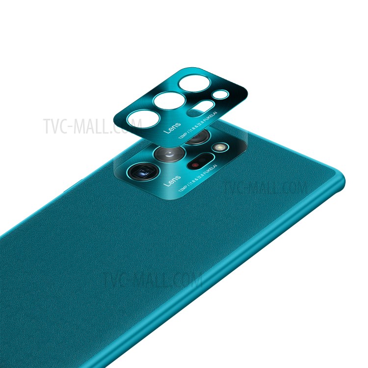 FUKELAI CD Veins PC + TPU Phone Cover with Camera Covering for Samsung Galaxy Note 20 - Dark Green-5