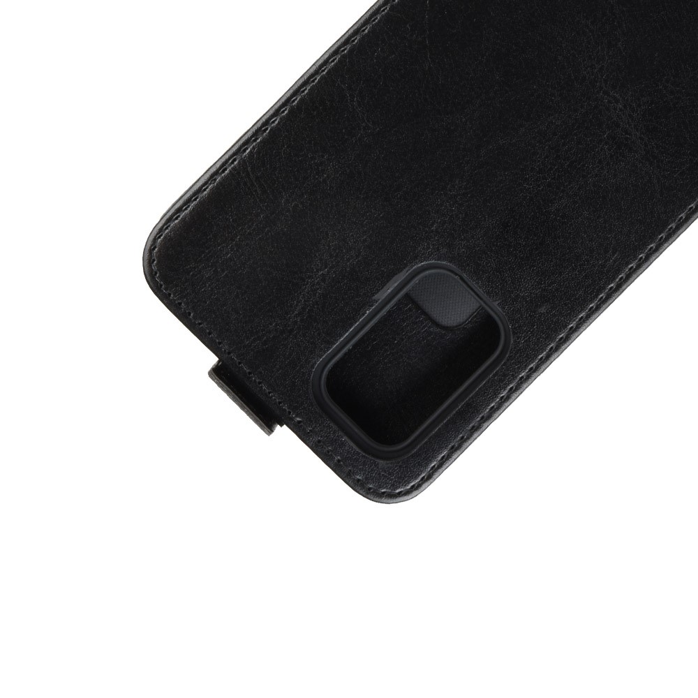 Crazy Horse Leather Vertical Flip Cubierta Para Samsung Galaxy S20 fe 4g/fe 5G/S20 Lite/S20 fe 2022 - Negro