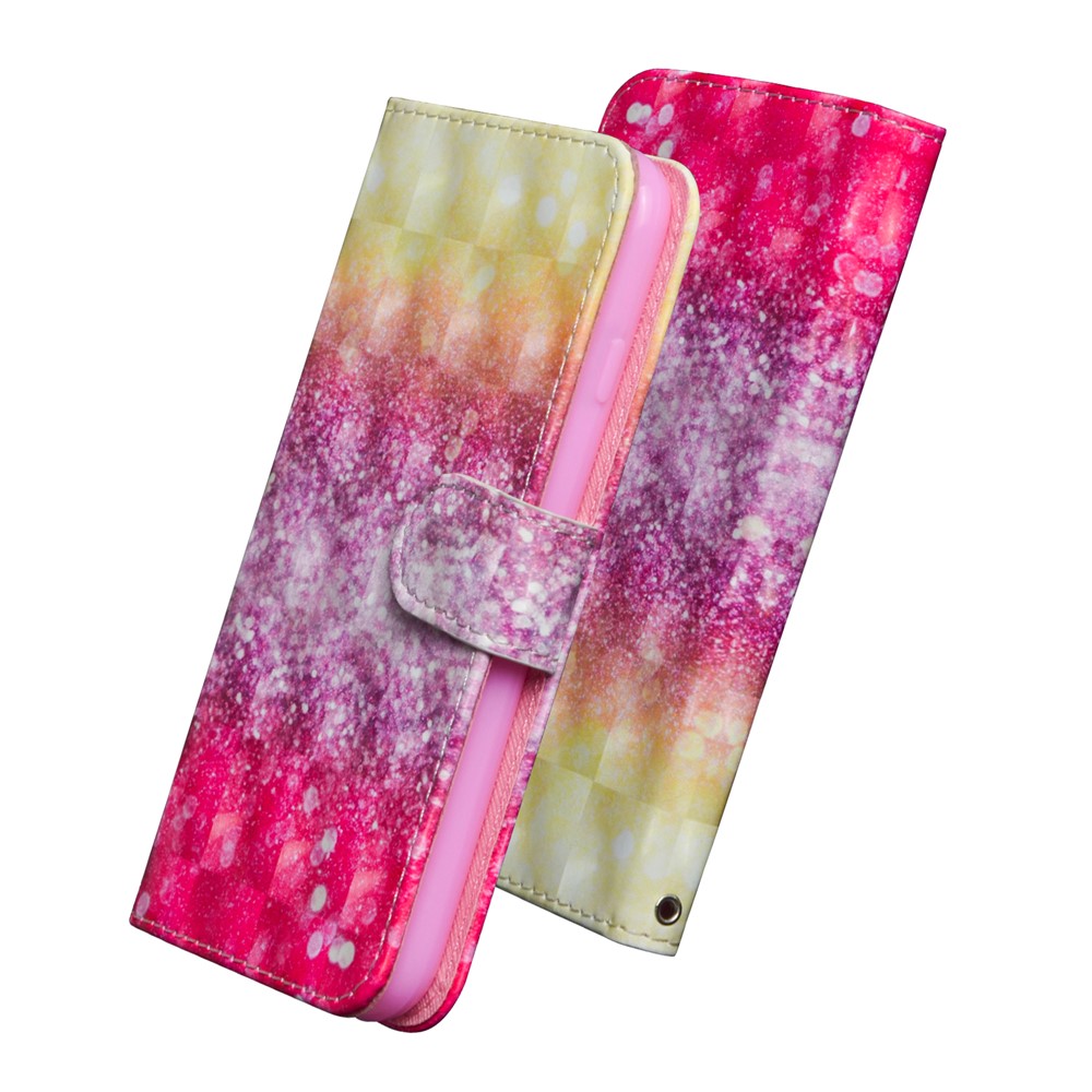 Light Spot Decor Pattern Printing Wallet Stand Leather Shell with Strap for Galaxy S20 FE/Fan Edition/S20 FE 5G/Fan Edition 5G -Glittery Elements-4