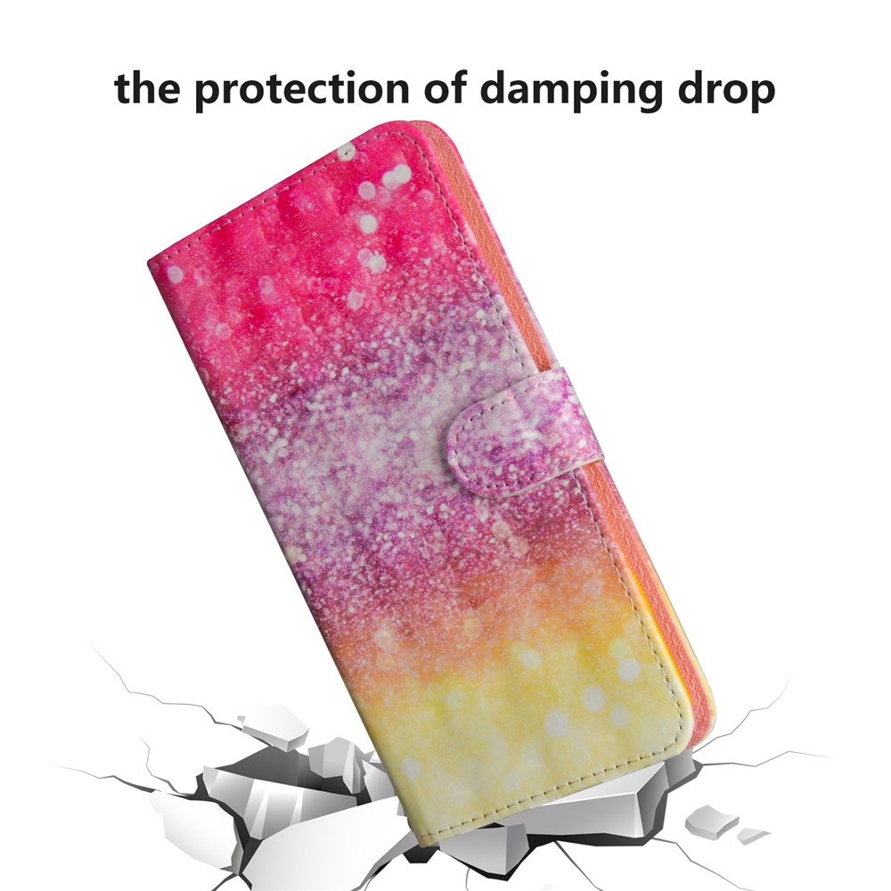 Light Spot Decor Pattern Printing Wallet Stand Leather Shell with Strap for Galaxy S20 FE/Fan Edition/S20 FE 5G/Fan Edition 5G -Glittery Elements-5