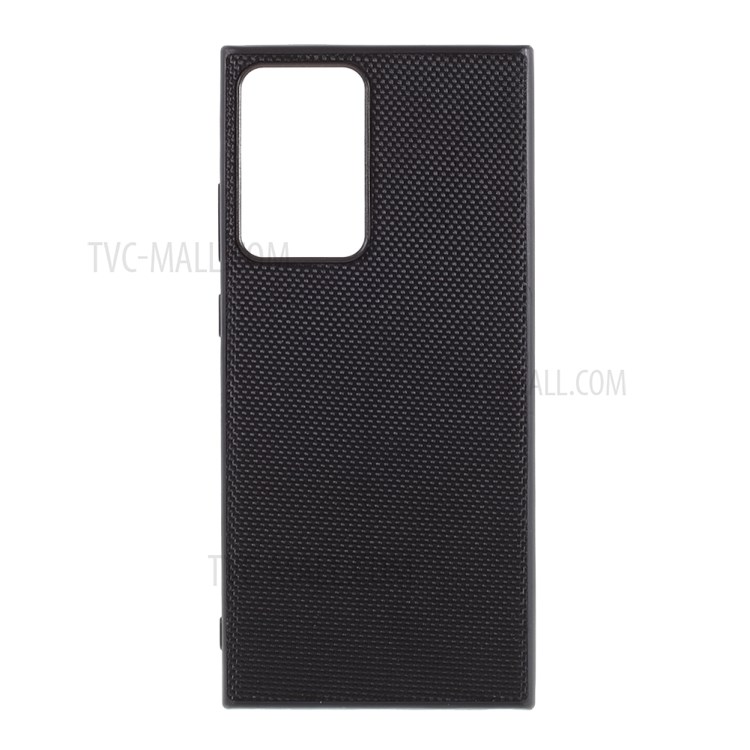 TPU Cover Nylon Coated Phone Case for Samsung Galaxy Note20 Ultra 5G / Galaxy Note20 Ultra - Black-1