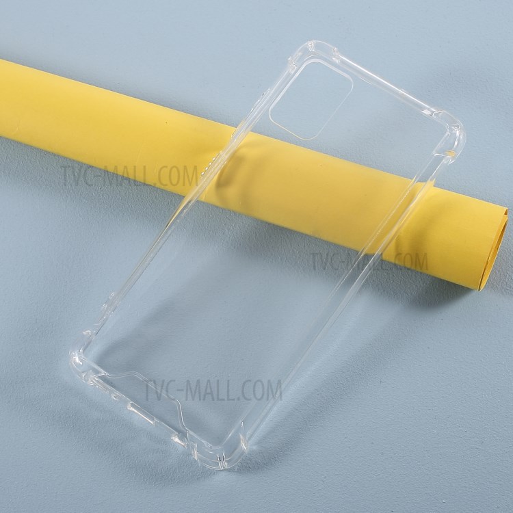 Gota-a Prova Acrílico Lustroso + TPU Concha Caso Híbrido Para Samsung Galaxy A51 SM-A515 - Transparente-2
