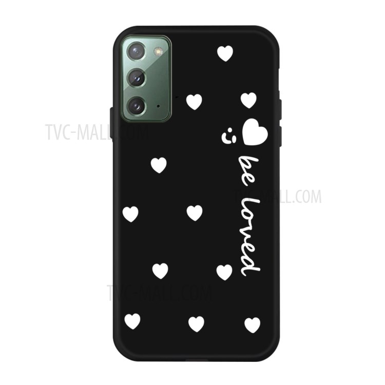 Little Heart Smile Pattern Dsign TPU Phone Case for Samsung Galaxy Note 20 5G / Galaxy Note 20 - Black-1