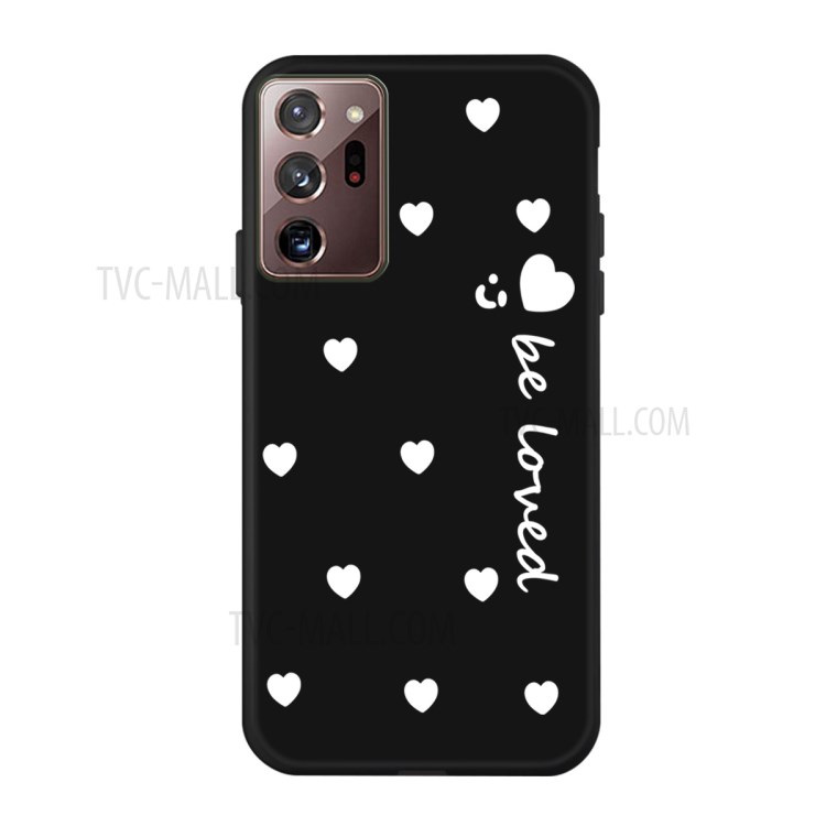 Little Heart Smile Pattern Dsign TPU Phone Case for amsung Galaxy Note20 Ultra 5G / Galaxy Note20 Ultra - Black-1