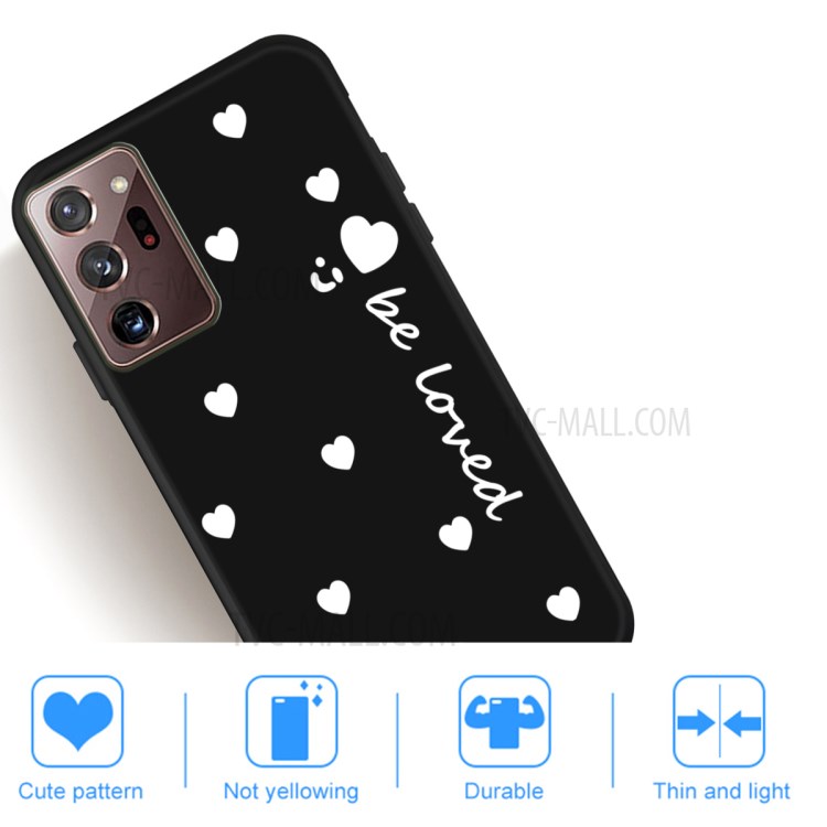 Little Heart Smile Pattern Dsign TPU Phone Case for amsung Galaxy Note20 Ultra 5G / Galaxy Note20 Ultra - Black-5