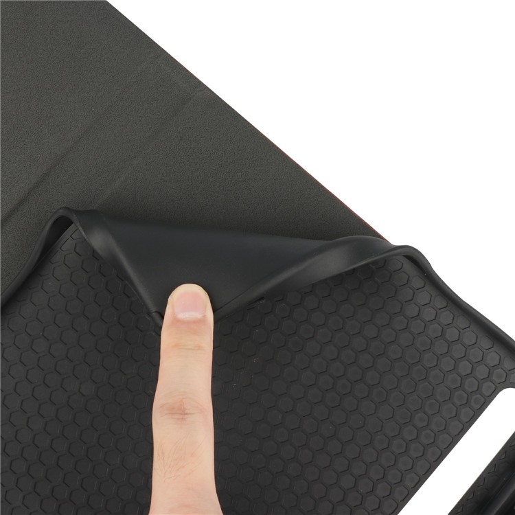 Smart Leather Stand Flip Cover with Pen Slot for Samsung Galaxy Tab S7 Plus Case - Black-9