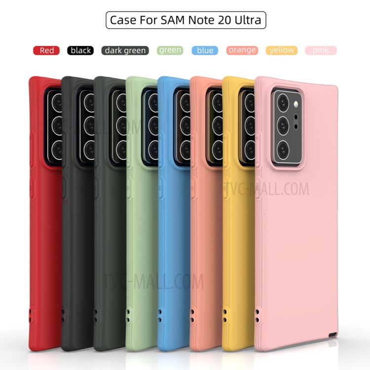 Matte TPU Back Cell Phone Case for Samsung Galaxy Note20 Ultra 5G / Galaxy Note20 Ultra - Black-3