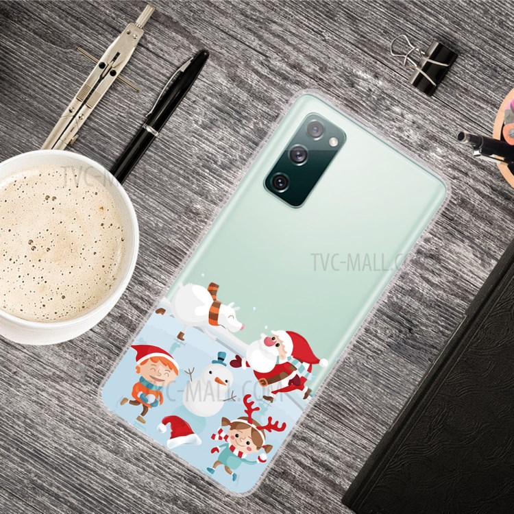 Christmas Series Pattern Printing TPU Phone Case for Samsung Galaxy S20 FE/Fan Edition/S20 FE 5G/Fan Edition 5G - Style A-2