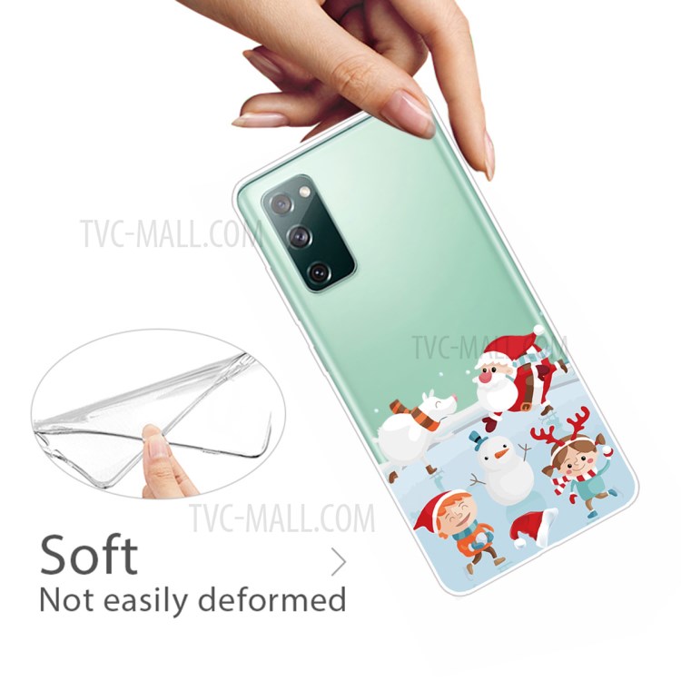 Christmas Series Pattern Printing TPU Phone Case for Samsung Galaxy S20 FE/Fan Edition/S20 FE 5G/Fan Edition 5G - Style A-3