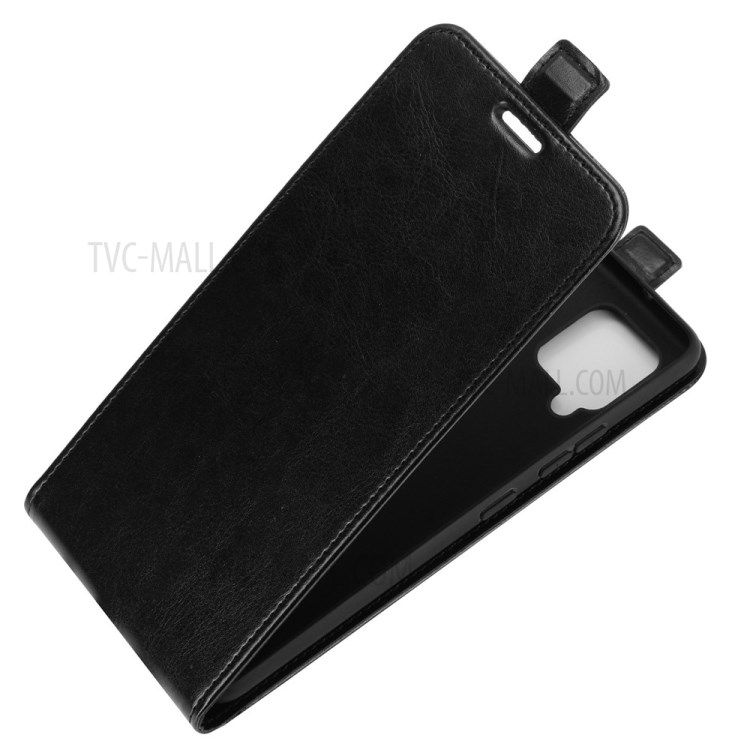 Crazy Horse Leather Vertical Flip Cover for Samsung Galaxy A42 5G - Black-3