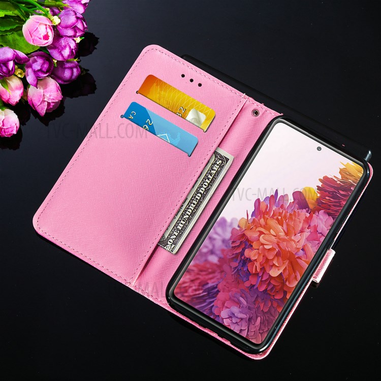 Cross Texture Pattern Printing Flip Leather Wallet Stand Cover for Samsung Galaxy S20 FE/S20 Fan Edition/S20 FE 5G/S20 Fan Edition 5G - Red Butterfly-10