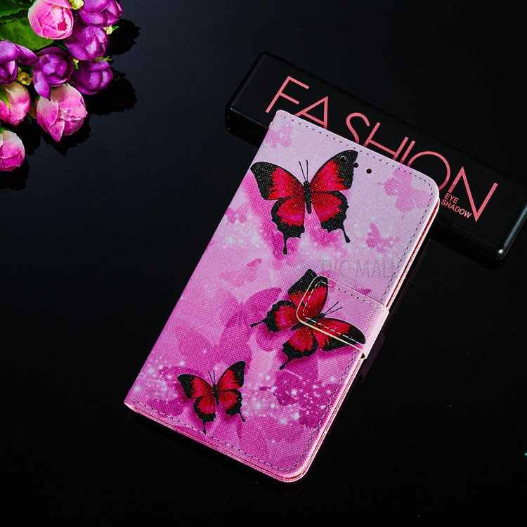 Cross Texture Pattern Printing Flip Leather Wallet Stand Cover for Samsung Galaxy S20 FE/S20 Fan Edition/S20 FE 5G/S20 Fan Edition 5G - Red Butterfly-9