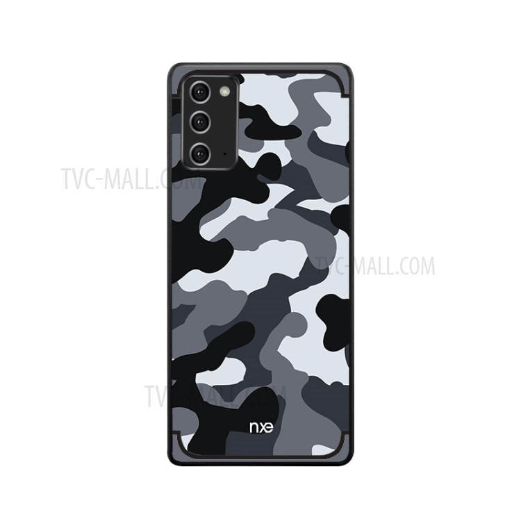 NXE Camouflage Pattern PC TPU Hybrid Case Cover for Samsung Galaxy Note 20/Note 20 5G - Grey-2