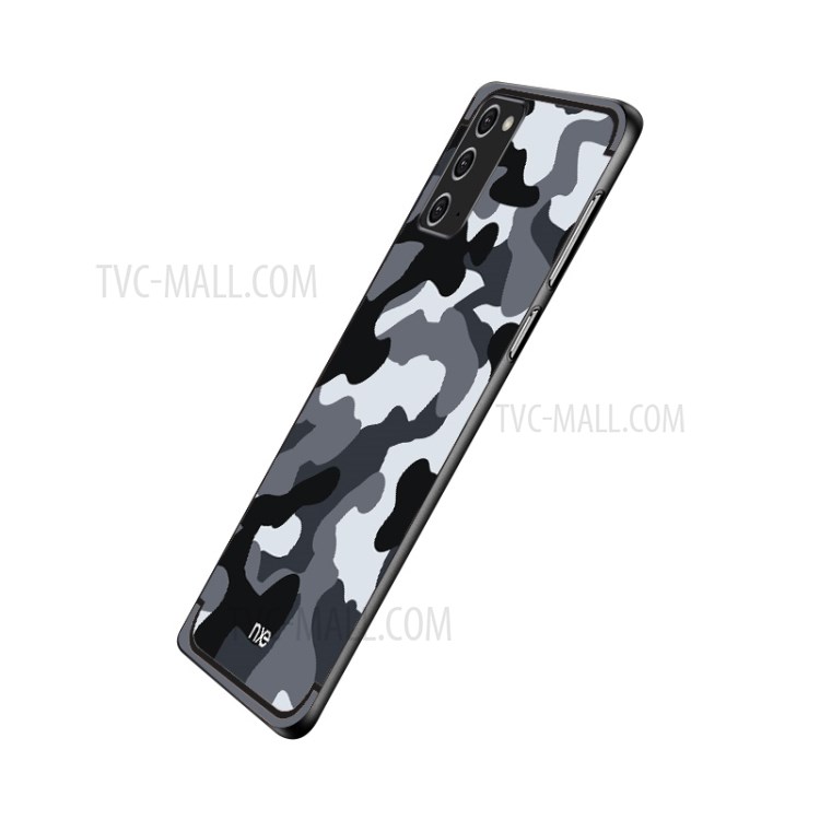 NXE Camouflage Pattern PC TPU Hybrid Case Cover for Samsung Galaxy Note 20/Note 20 5G - Grey-4