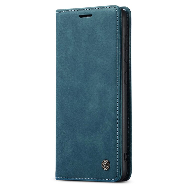 CASEME 013 Série Auto-absorvido de Couro Folio Flip Stand Stand Caixa Para Samsung Galaxy S20 fe 4g/fe 5g/s20 Lite/S20 FE 2022/S20 FE 2022 - Azul-12