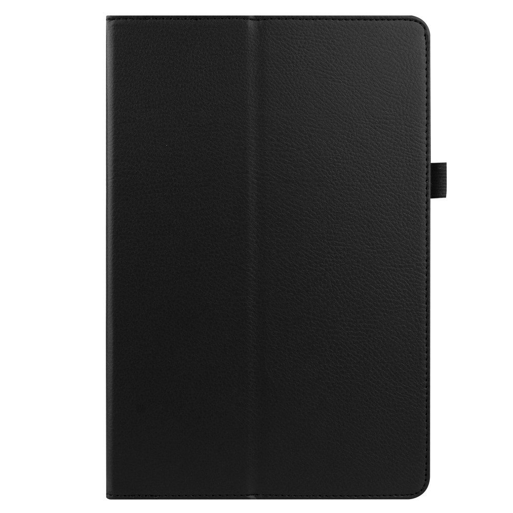 Litchi Skin Leather Stand Shell Case for Samsung Galaxy Tab S7 Plus - Black-3