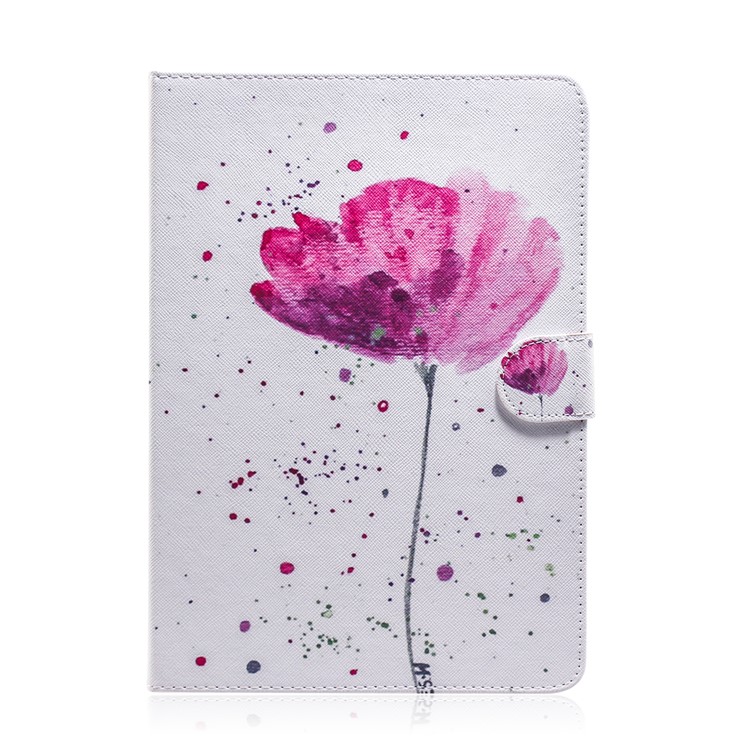 Pattern Printing PU Leather Wallet Case for Samsung Galaxy Tab A7 10.4 (2020) Cover - Beautiful Flower-4