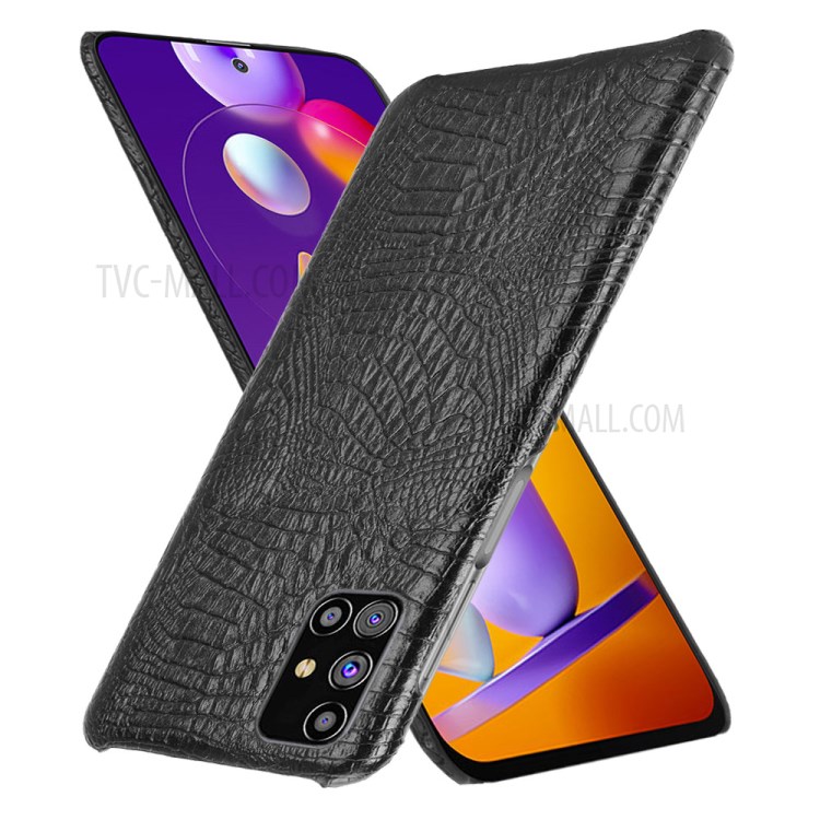 Crocodile Texture PU Leather Coated Hard Phone Shell for Samsung Galaxy M31s - Black-2