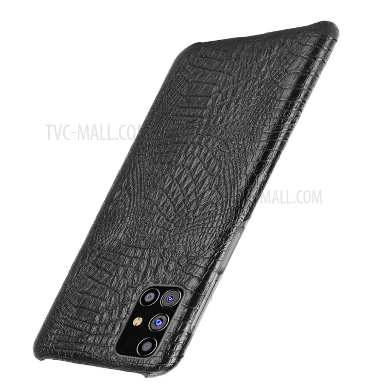 Crocodile Texture PU Leather Coated Hard Phone Shell for Samsung Galaxy M31s - Black-3