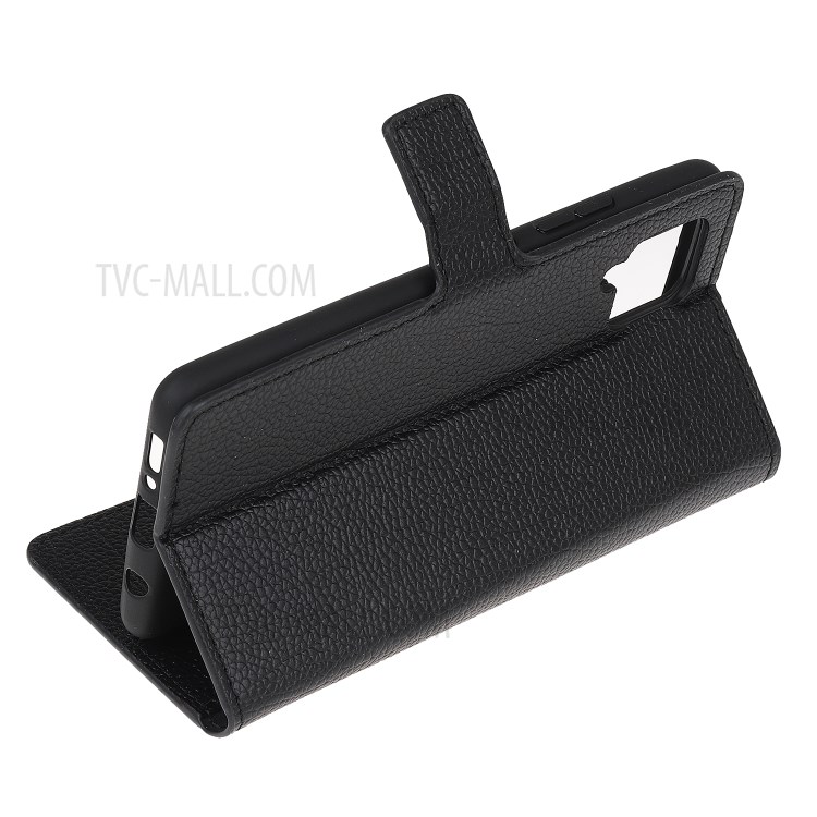 Litchi Skin Wallet Flip Leather Stand Case for Samsung Galaxy A42 5G-4