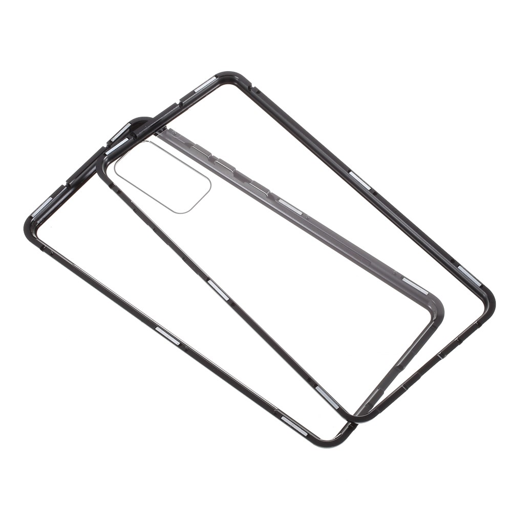 Cubierta Para Samsung Galaxy S20 Fe/s20 Fan Edition/S20 fe 5G/S20 Fan Edition 5G/S20 Lite/S20 fe 2022, Metal Desmontable Todo Incluido + Case de Vidrio Templado de Dos Lados (sin Huellas Dactilares Desbloqueadas) - Negro