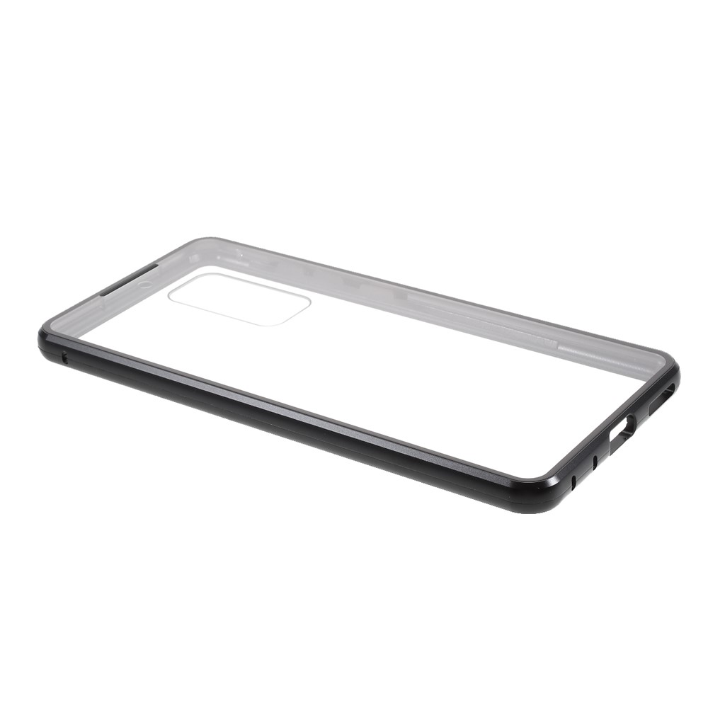 Крышка Для Samsung Galaxy S20 FE / S20 Fan Edition / S20 Fe 5G / S20 Вентиляционное Издание 5G Съемный Металл + Двусторонний Закаленный Стеклянный Корпус - Черный-6