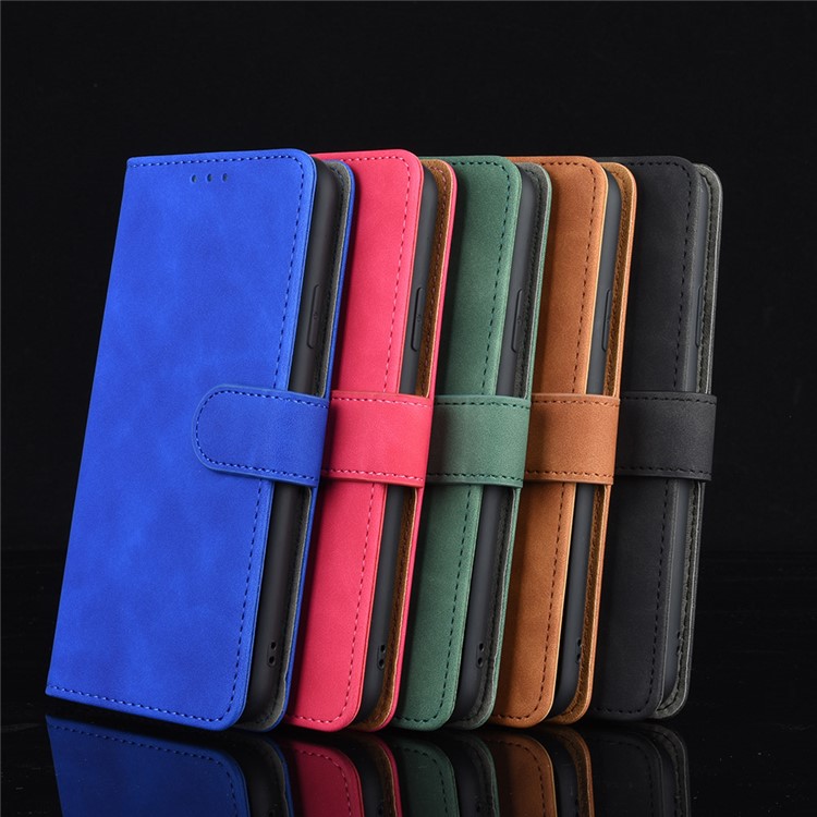 Skin-touch Leather Wallet Flip Case for Samsung Galaxy Z Fold2 5G - Black-8