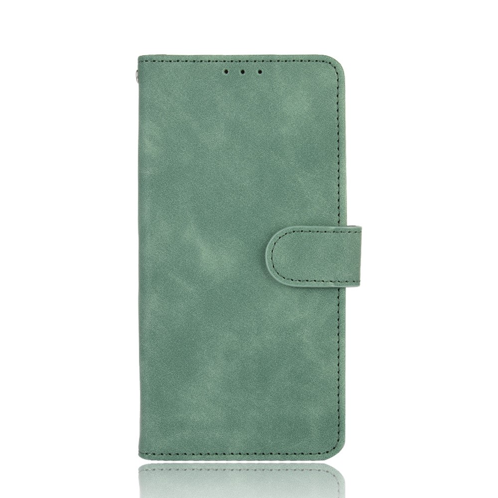Skin-touch Leather Wallet Flip Case for Samsung Galaxy Z Fold2 5G - Green