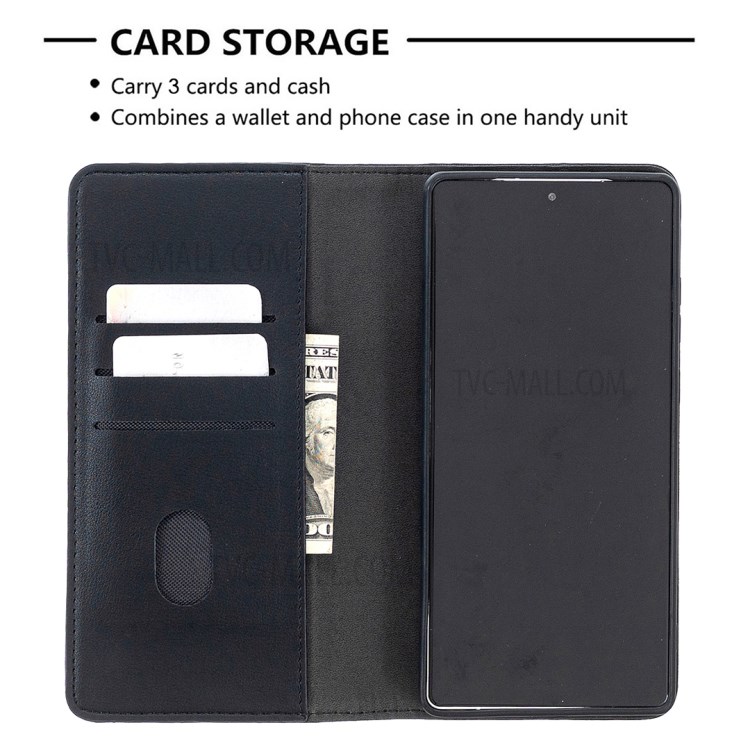 2 in 1 Genuine Leather Wallet Phone Protective Case for Samsung Galaxy Note 20/Note 20 5g - Black-7