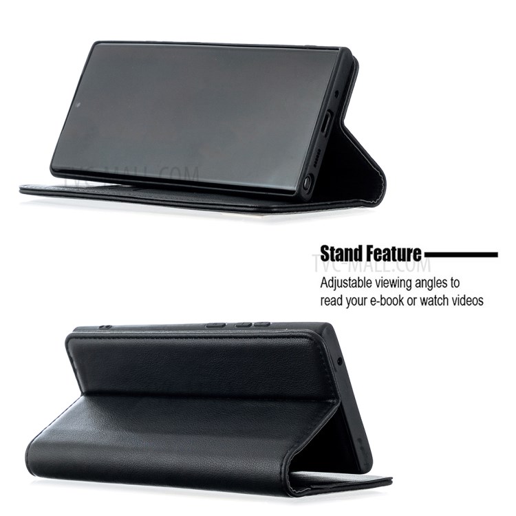 Detachable Genuine Leather Hidden Magnetic Phone Case for Samsung Galaxy Note20 Ultra/Note20 Ultra 5G - Black-6