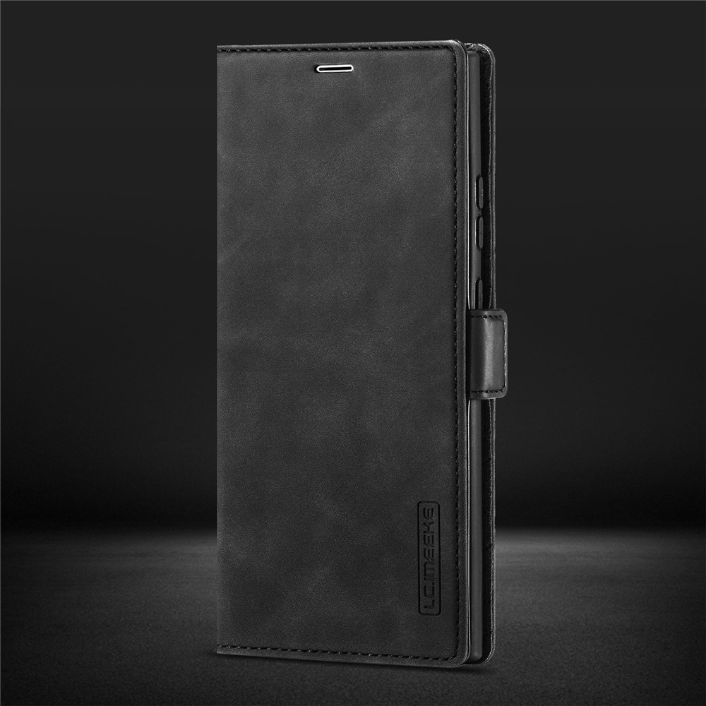 LC.IMEEKE LC Strong Magnetic Series Leather Wallet Phone Protective Shell for Samsung Galaxy Note20 Ultra/Note20 Ultra 5G - Black-17
