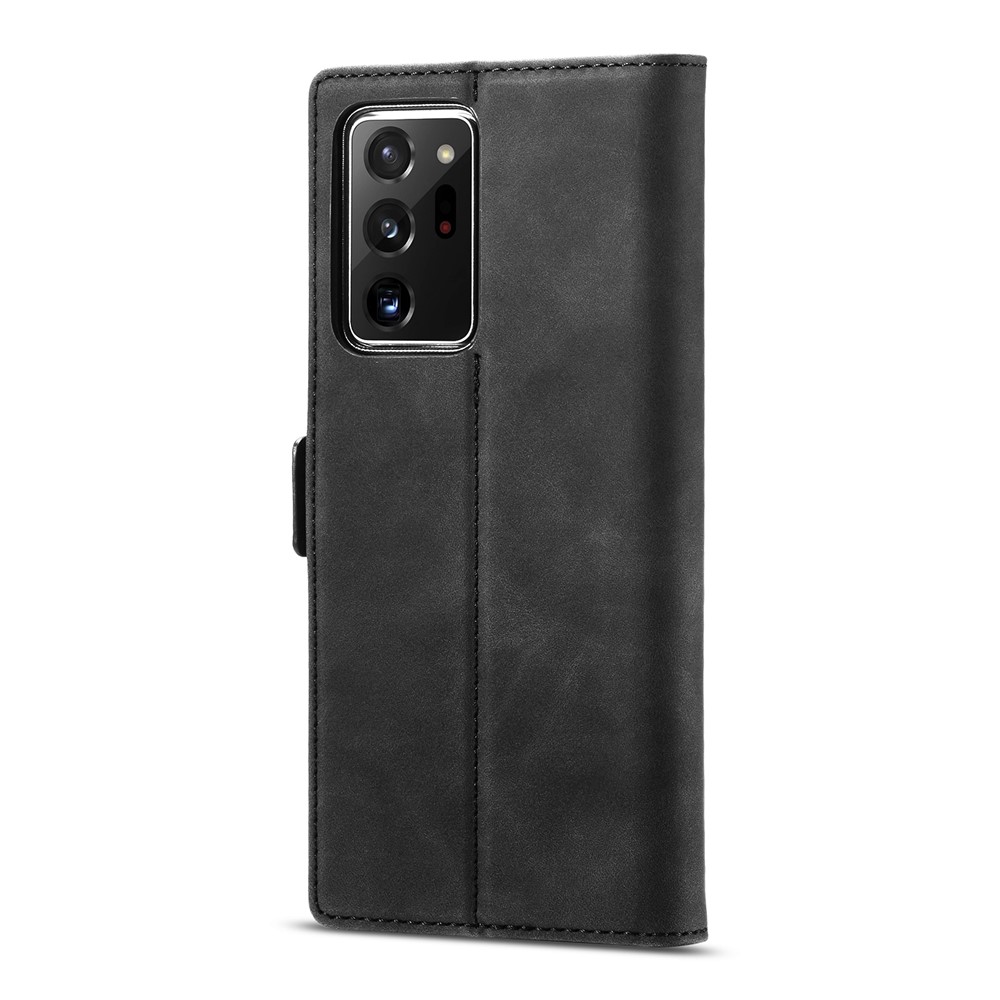 LC.IMEEKE LC Strong Magnetic Series Leather Wallet Phone Protective Shell for Samsung Galaxy Note20 Ultra/Note20 Ultra 5G - Black-2