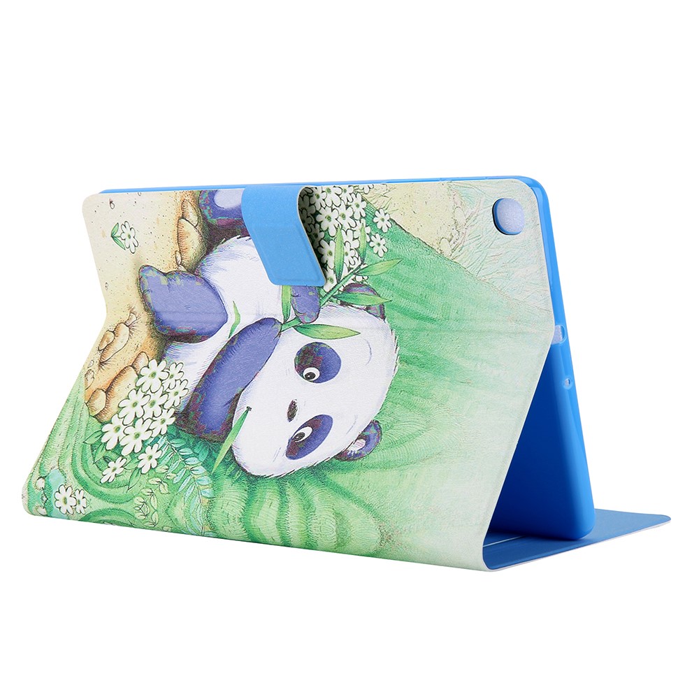 Pattern Printing Card Slots Leather Stand Tablet Case for Samsung Galaxy Tab A7 10.4 (2020) SM-T500/SM-T505 - Cute Panda-2