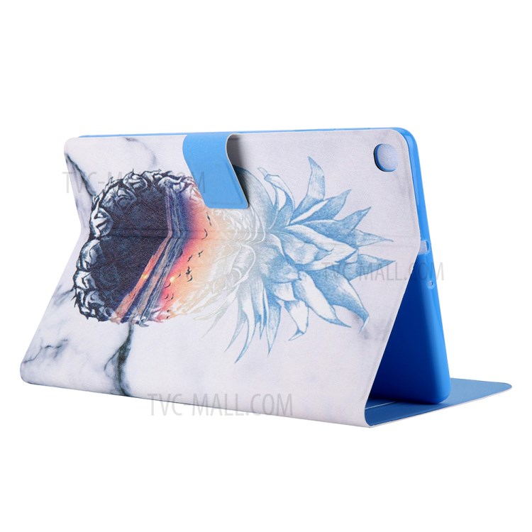 Pattern Printing Card Slots Leather Stand Tablet Case for Samsung Galaxy Tab A7 10.4 (2020) SM-T500/SM-T505 - Pineapple-3