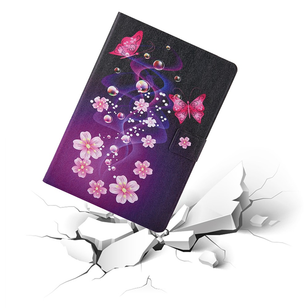 Pattern Printing Card Slots Leather Stand Tablet Case for Samsung Galaxy Tab A7 10.4 (2020) SM-T500/SM-T505 - Flower and Butterflies-6