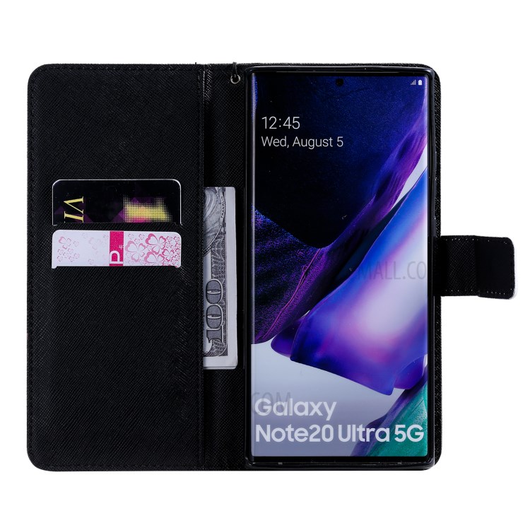 Pattern Printing Leather Cover with Wallet Stand Phone Case for Samsung Galaxy Note20 Ultra / Note20 Ultra 5G - Devil-4