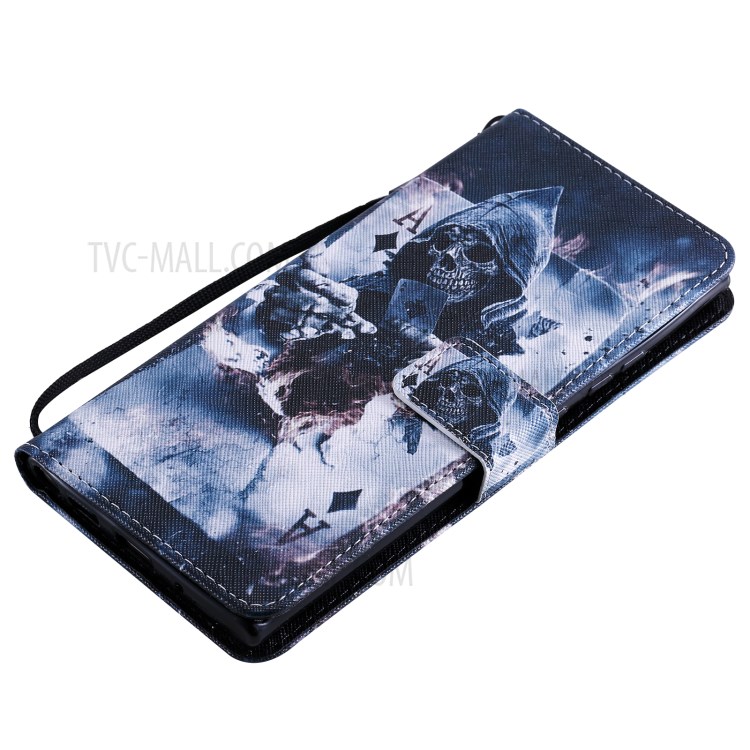 Pattern Printing Leather Cover with Wallet Stand Phone Case for Samsung Galaxy Note20 Ultra / Note20 Ultra 5G - Devil-6