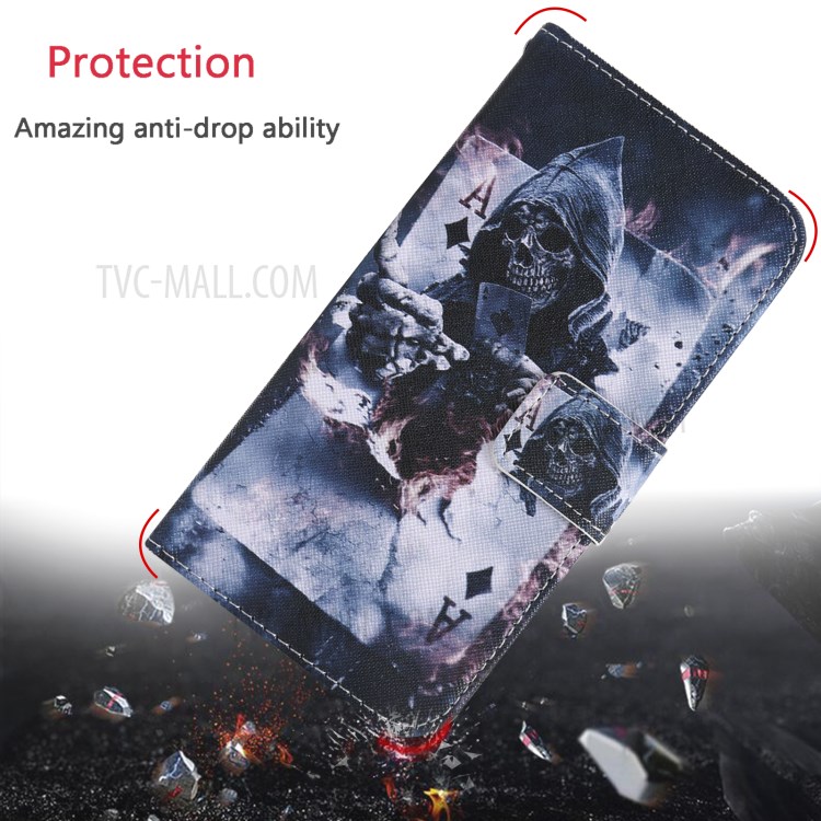 Pattern Printing Leather Cover with Wallet Stand Phone Case for Samsung Galaxy Note20 Ultra / Note20 Ultra 5G - Devil-8