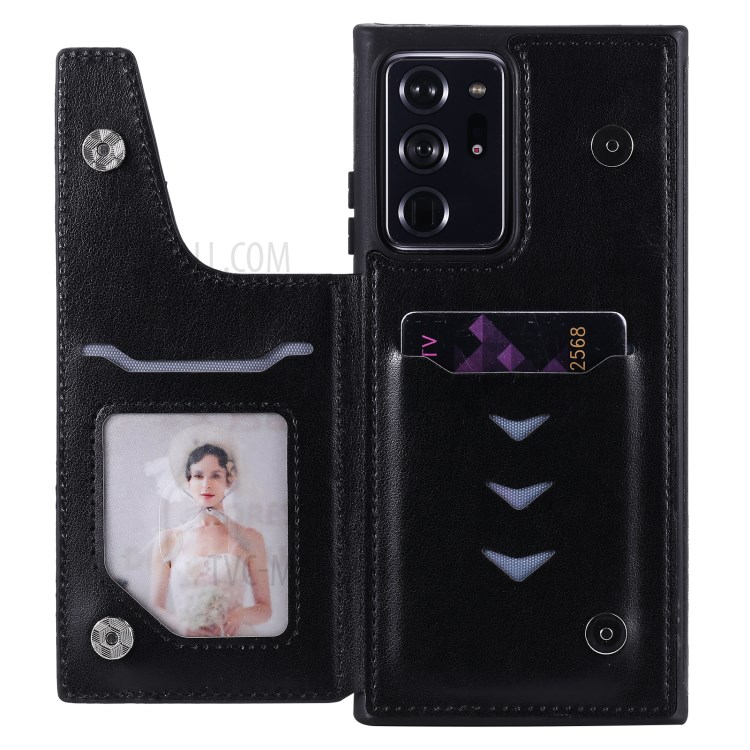 Cats Pattern Imprint Leather Coated TPU Phone Protective Shell for Samsung Galaxy Note20 Ultra/Note20 Ultra 5G - Black-6