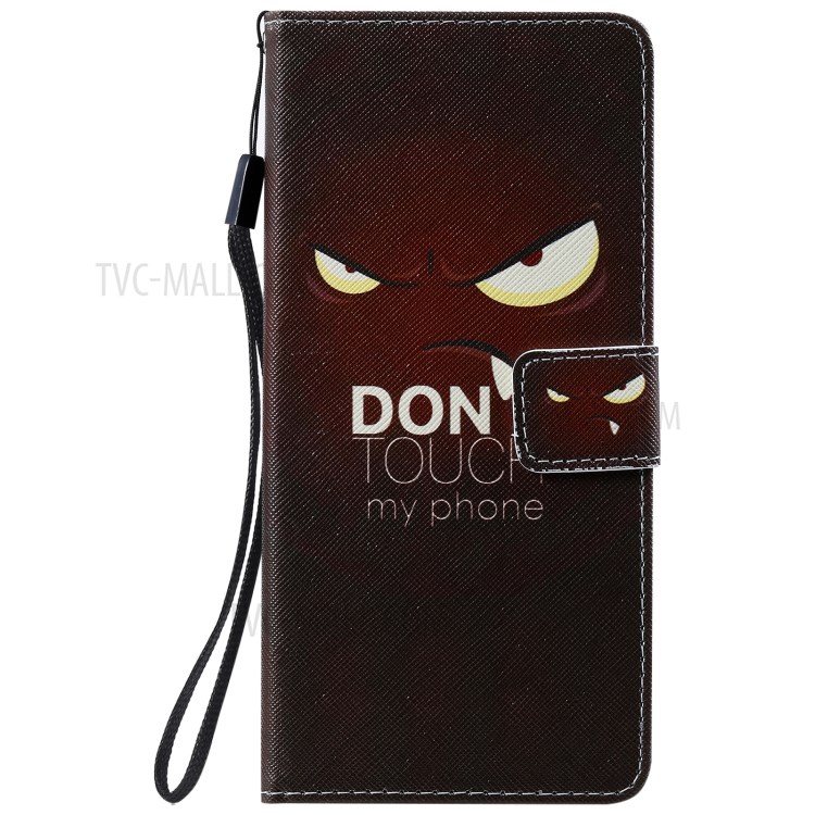 Patterned Wallet Stand Leather Case for Samsung Galaxy Note20 / Note20 5G - Angry Hawkeye-2