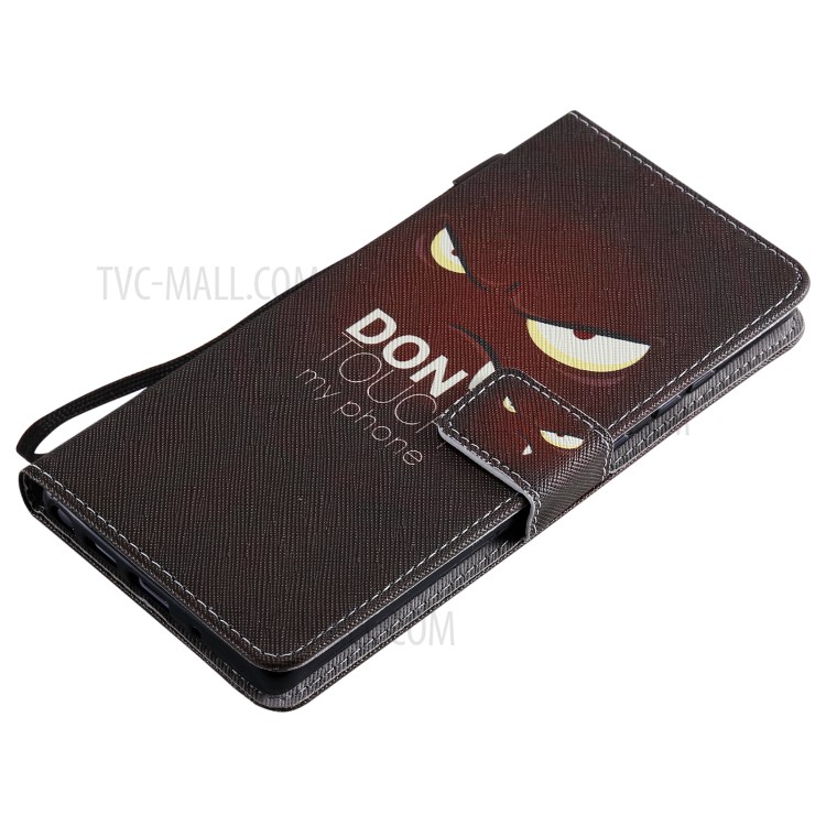 Patterned Wallet Stand Leather Case for Samsung Galaxy Note20 / Note20 5G - Angry Hawkeye-5