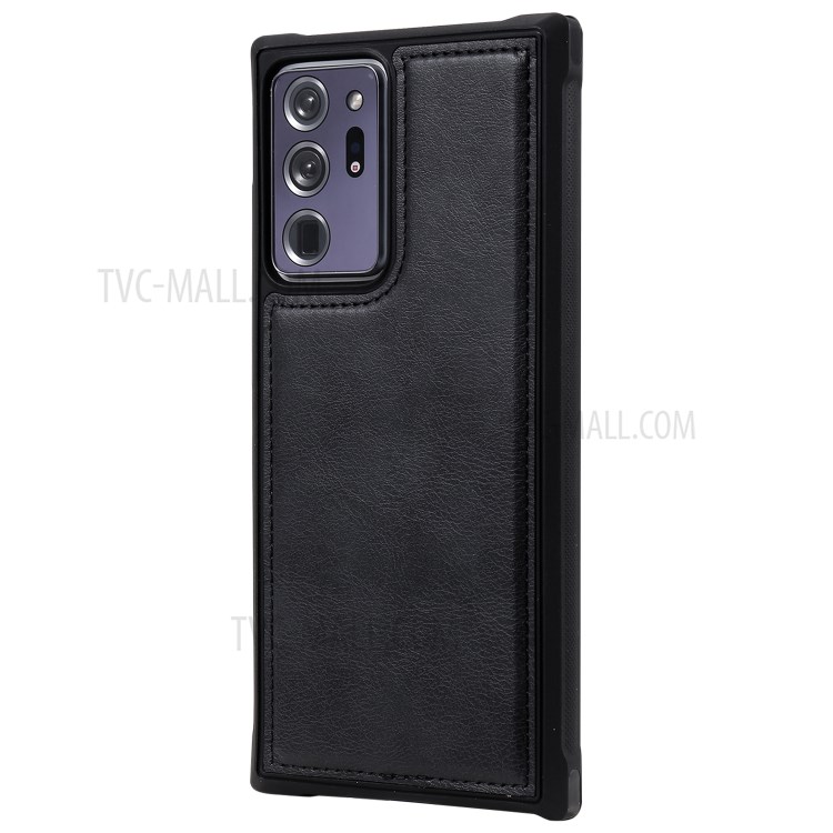 2 In 1 Magnetische Abnehmbaren Reißverschluss Leder Mappenkasten Für Samsung Galaxy Note20 Ultra - Schwarz-6