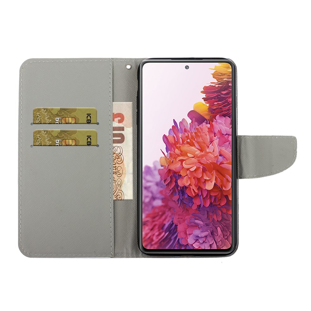 Pattern Printing Flip Leather Wallet Protective Case for Samsung Galaxy S20 FE 5G/Fan Edition 5G/S20 FE/Fan Edition - Flower-7