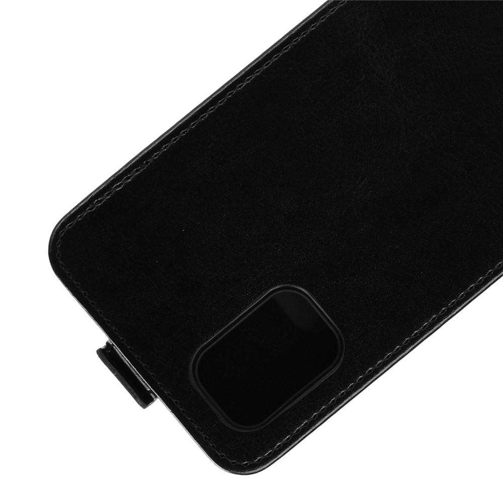 Crazy Horse Vertical Flip Phone Protective Shell for Samsung Galaxy M51 - Black-3